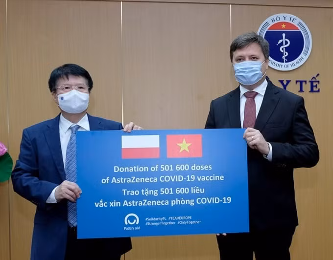 Món quà 501.600 liều vắc xin mà Chính phủ Ba Lan trao tặng Việt Nam thực sự rất quý giá (ảnh TL).