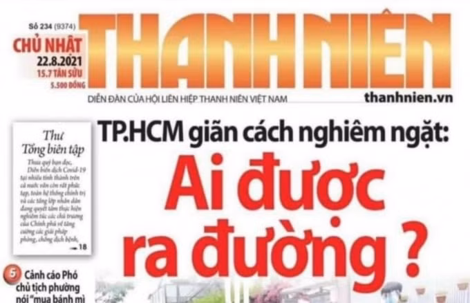 Số báo in cuối trước khi tạm chia tay bạn đọc 24 ngày do dịch bệnh Covid-19.