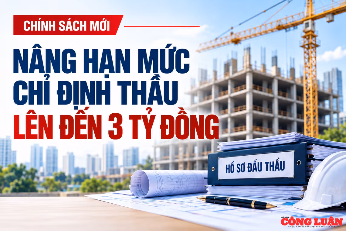 Nâng hạn mức chỉ định thầu lên đến 3 tỷ đồng