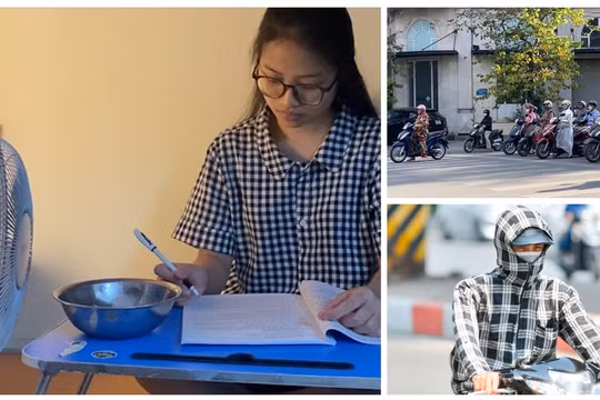 Người dân tại Hà Nội tìm đủ cách chống chọi nắng nóng gay gắt