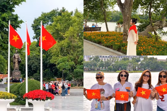 Người dân xuống phố, hòa chung không khí Quốc khánh 2/9 