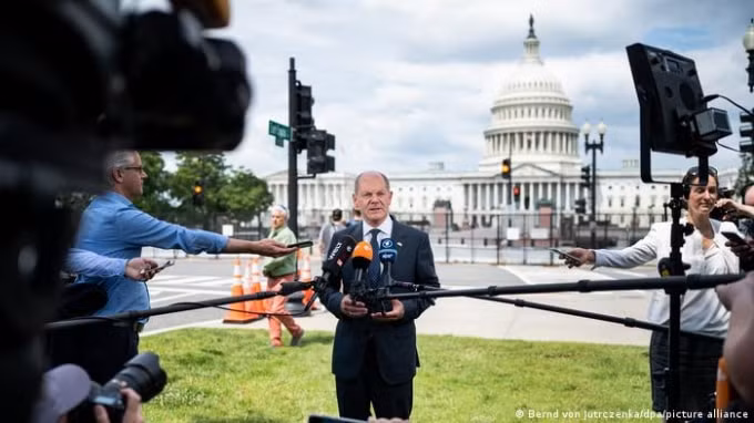 thu tuong duc olaf scholz toi my trong boi canh bi chi trich hinh 1