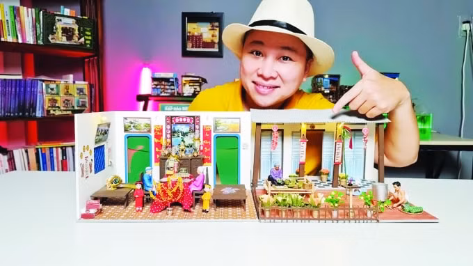 chang trai 8x va mo hinh ti hon goi nho tet sai gon xua hinh 1