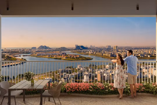 "Đặc quyền" tầm nhìn của căn hộ penthouse Nam trung tâm Đà Nẵng