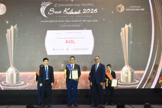 Agribank được vinh danh 2 Giải thưởng Sao Khuê 2026 với hai giải pháp công nghệ số tiêu biểu