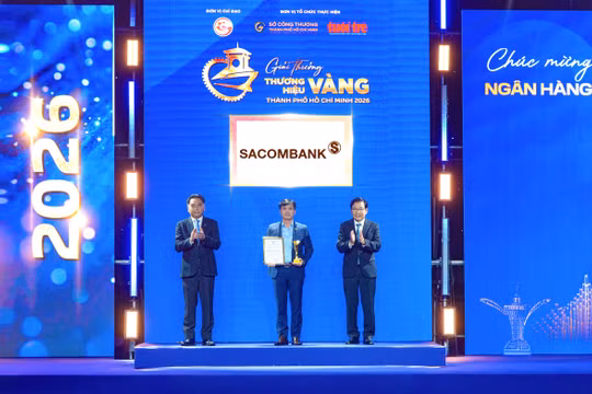 SACOMBANK 6 năm liên tiếp được vinh danh “Thương hiệu Vàng TP.HCM”