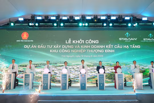 Tập đoàn Stavian khởi công dự án đầu tư xây dựng và kinh doanh kết cấu hạ tầng khu công nghiệp Thượng Đình, tỉnh Thái Nguyên
