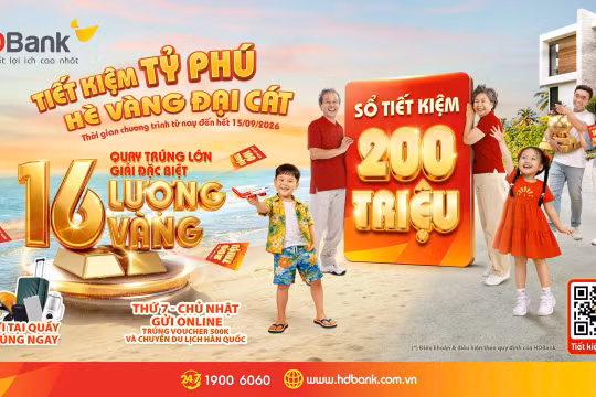 Hàng chục khách hàng HDBank trúng thưởng sổ tiết kiệm “trăm triệu” và chuyến du lịch Hàn Quốc hấp dẫn