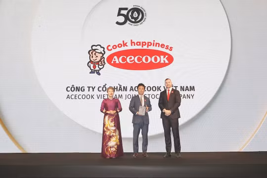 Acecook Việt Nam tiếp tục được vinh danh vào Top 50 Doanh nghiệp phát triển bền vững tiêu biểu Việt Nam 2026