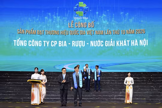 HABECO 8 lần liên tiếp được vinh danh Thương hiệu Quốc gia Việt Nam