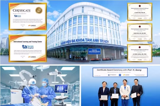 Tự hào y tế Việt Nam - Bệnh viện Tâm Anh đạt cùng lúc 3 chứng nhận quốc tế xuất sắc về thay khớp bằng robot AI
