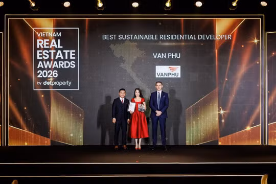 Văn Phú và Vlasta Premier - Phú Thuận được vinh danh tại Dot Property Vietnam Real Estate Awards 2026