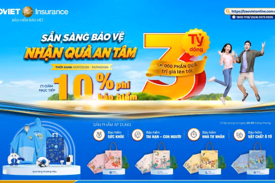 Bảo hiểm Bảo Việt triển khai ưu đãi “Sẵn sàng bảo vệ - Nhận quà an tâm”, khuyến khích xu hướng chủ động bảo vệ tương lai