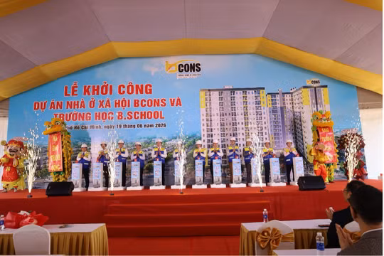 Thành phố Hồ Chí Minh khởi công dự án nhà ở xã hội Bcons và trường học B.School Bcons City Life