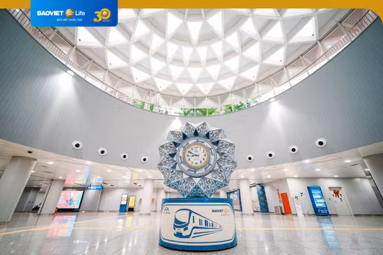 Tháp đồng hồ gốm tại Metro Bến Thành: Thêm điểm nhấn kiến trúc cho không gian công cộng Thành phố Hồ Chí Minh