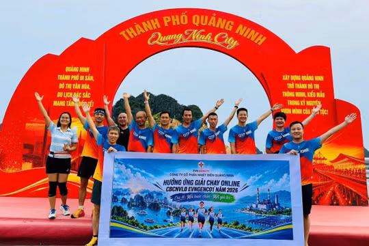 Nhiệt điện Quảng Ninh tích cực hưởng ứng Giải chạy online EVNGENCO1 năm 2026