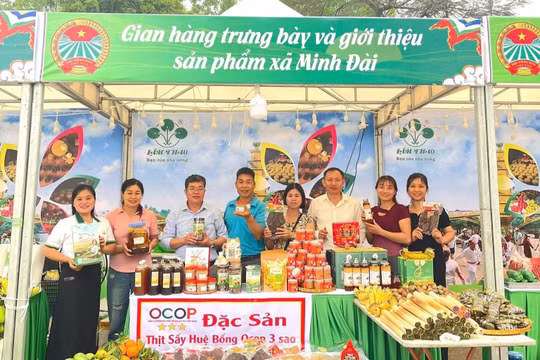 Nông sản OCOP xã Minh Đài xuất hiện tại Hội chợ triển lãm, quảng bá nông sản tỉnh Phú Thọ năm 2026