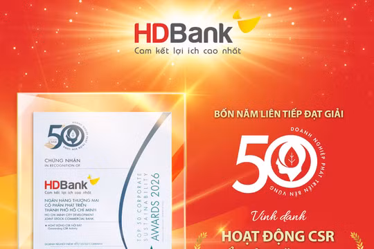 HDBank: Tăng trưởng ấn tượng song hành cùng trách nhiệm cộng đồng