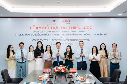 Viettel Media và Trung tâm Đo kiểm Phát thanh, Truyền hình và Thông tin điện tử ký kết hợp tác chiến lược