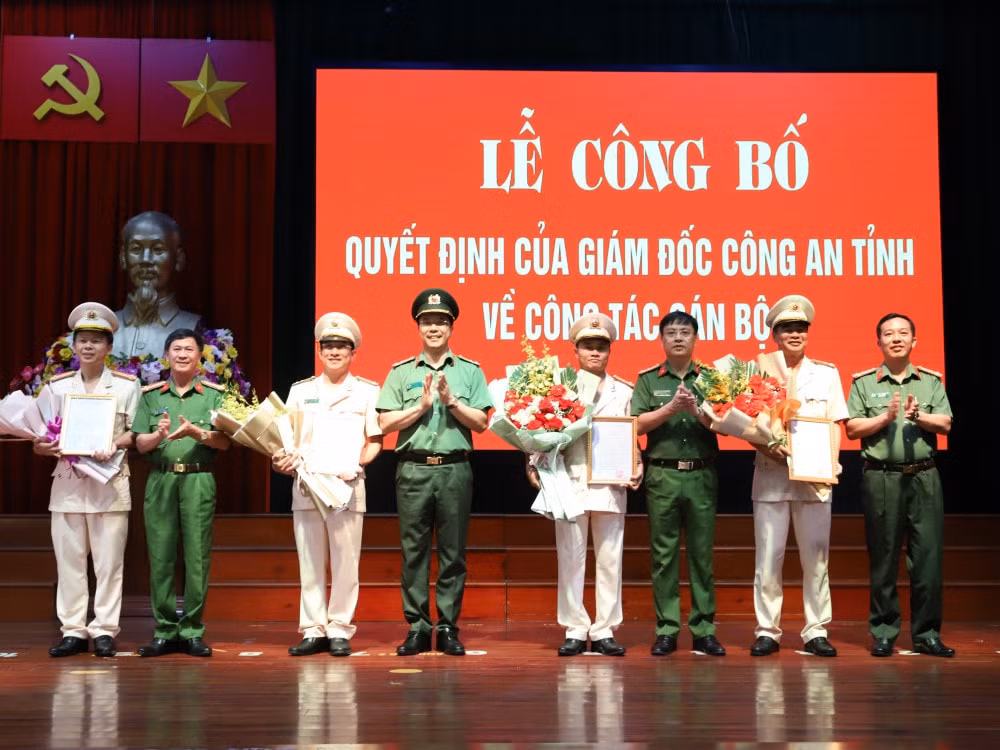 cong an ha tinh dieu dong bo nhiem 4 dong chi truong phong truong cong an huyen hinh 1