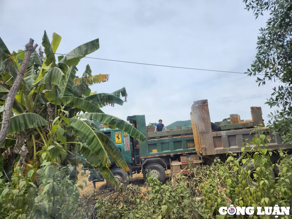 loat xe khung cho dat nao loan duong que o ha tinh hinh 5