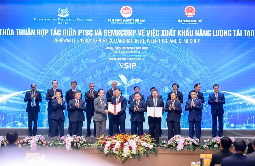 lien danh ptsc sembcorp duoc cap phep khao sat bien cho du an dien gio ngoai khoi xuat khau dien sang singapore hinh 1