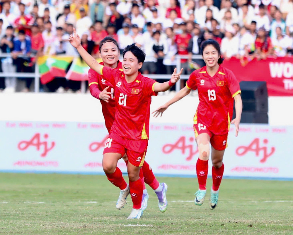 Tuyển nữ Việt Nam quyết tâm chiến thắng trận ra quân ASIAD 2026. Ảnh: VFF z7316150534587-ce091a0ed0e8c40fddb81dde3fd39c4a.jpg