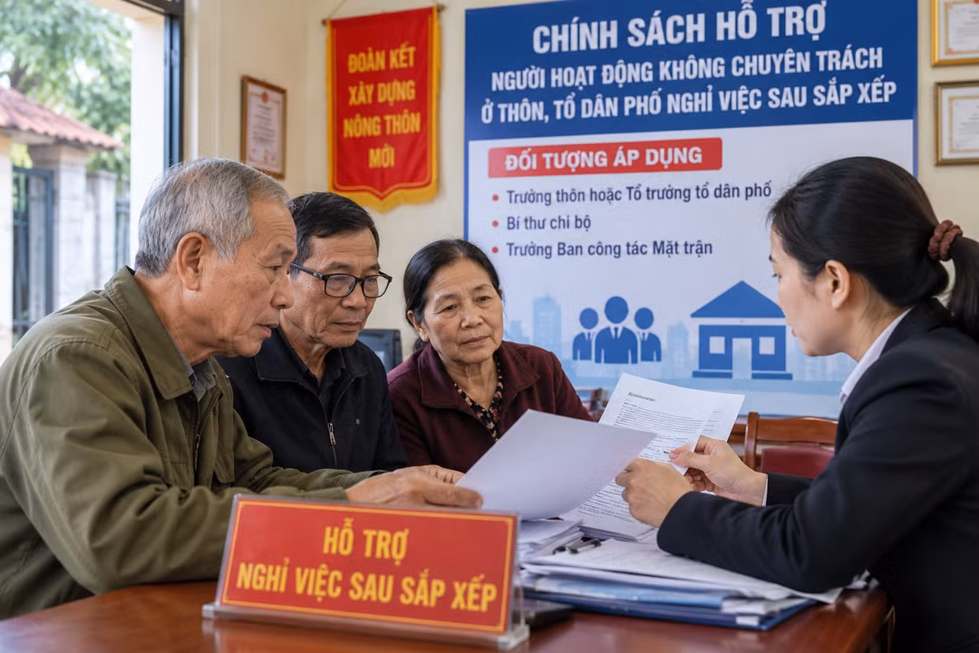 Hà Nội chốt mức hỗ trợ một lần cho trưởng thôn, bí thư chi bộ nghỉ việc sau sắp xếp