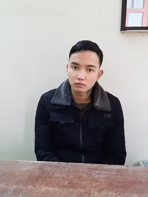 Đối tượng Lã Văn Linh tại cơ quan Công an