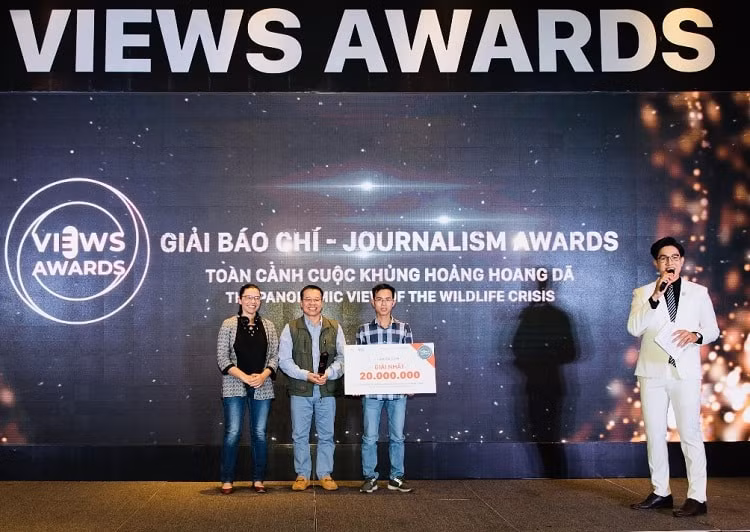 Ban tổ chức Giải thưởng Views Awards 2020 đã trao giải nhất ở hạn mục giải Báo chí. Ảnh: Hoàng Tuyết