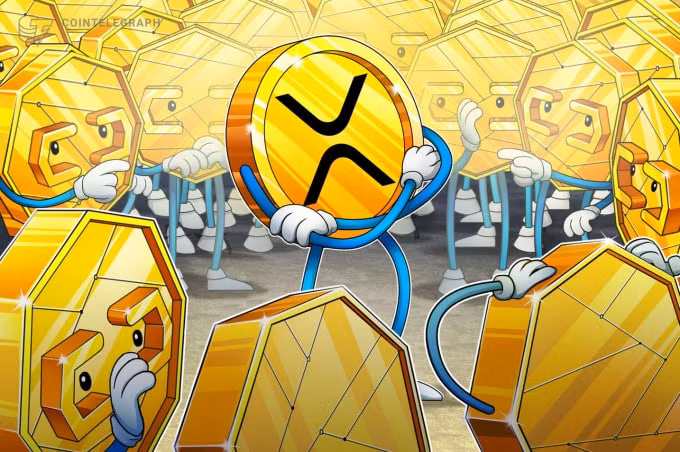 'Cá voi' XRP đang chìm nhanh. Ảnh: Cointelegraph