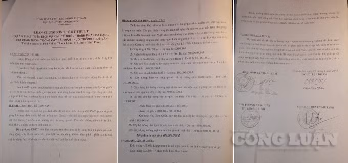 Luận chứng kinh tế được duyệt khác xa với những gì đang diễn ra.
