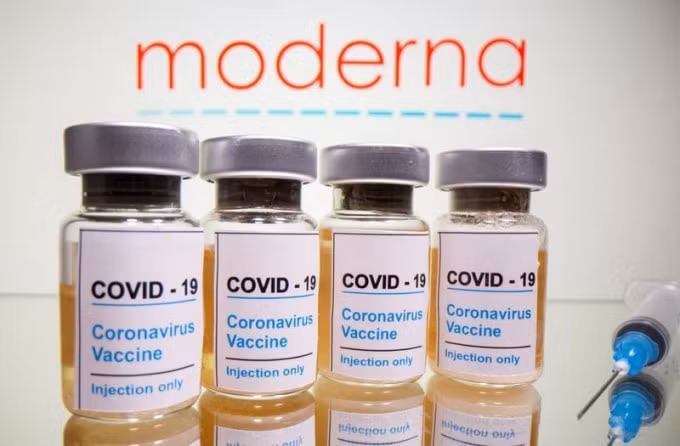 Vắc xin Covid-19 của Moderna. Ảnh:Reuters