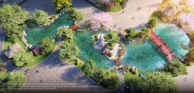 Vườn Nhật nội khu an nhiên – nơi cư dân The Zenpark tận hưởng trọn vẹn cuộc sống bằng tất cả các giác quan.