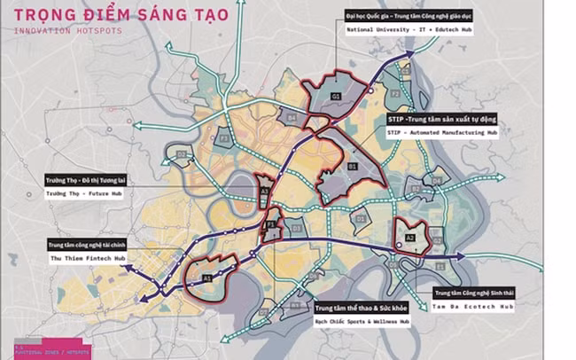 Quy hoạch thành phố Thủ Đức trong tương lai.