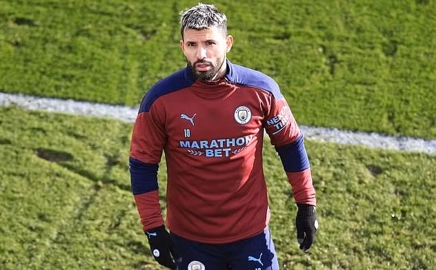 Tiền đạo Aguero sẵn sàng đá chính trở lại. Ảnh: internet