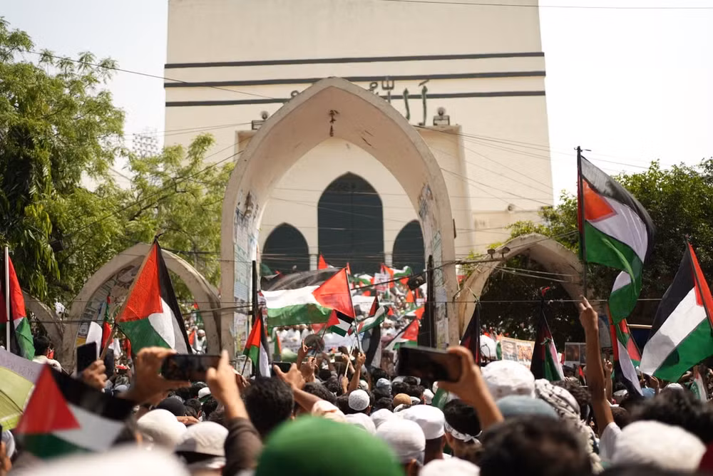 Một cuộc biểu tình ủng hộ người Palestine ở Dhaka, Bangladesh. Ảnh: Pexels