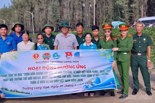 Vĩnh Long: Hàng trăm người chung tay làm sạch biển Ba Động