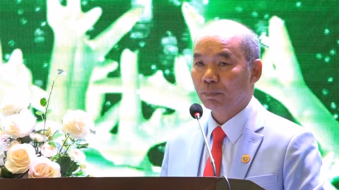 Ông Nguyễn Văn Thành, Chủ tịch HĐQT Công ty TNHH Long Hải phát biểu tại lễ ra mắt.
