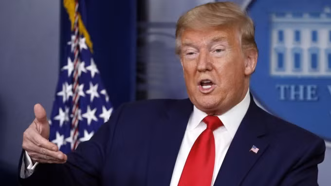 Tổng thống Donald Trump cho biết Trung Quốc đã tăng mua các nông sản của Mỹ - Ảnh: Getty