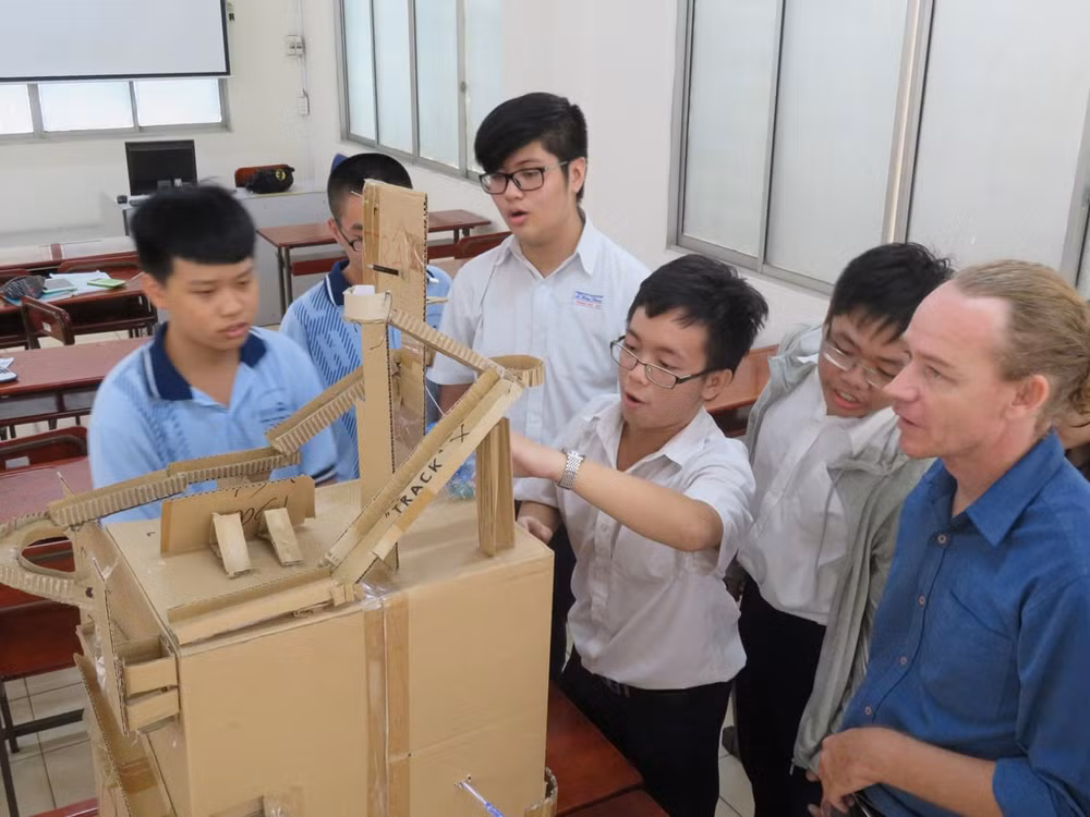 Quy trình xây dựng bài học Stem của Bộ GD&ĐT. Ảnh: internet.