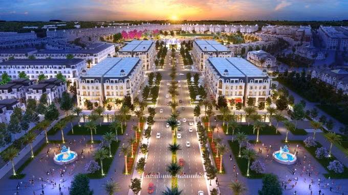 Phối cảnh dự án Kim Chung – Di Trạch, một trong số dự án có tiềm năng tăng giá mạnh. Ảnh: TL.