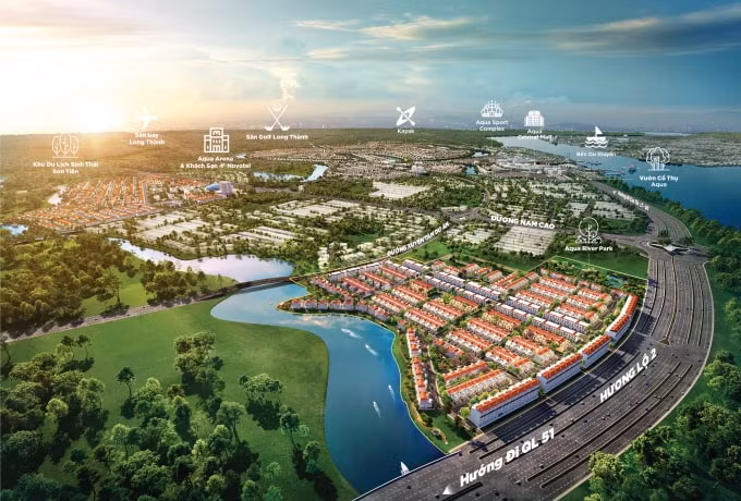Với vị trí tâm điểm kết nối toàn khu đô thị và cận tam lộ, River Park 1 đô thị Aqua City được kỳ vọng là phân khu sớm hình thành cộng đồng dân cư sầm uất.