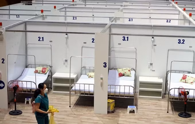 Không gian rộng, thoáng, đảm bảo vệ sinh an toàn dịch bệnh (ảnh TL).