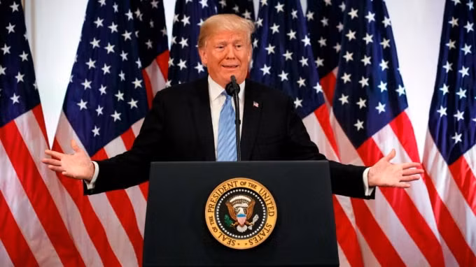 Tổng thống Mỹ Donald Trump. Ảnh: CBS