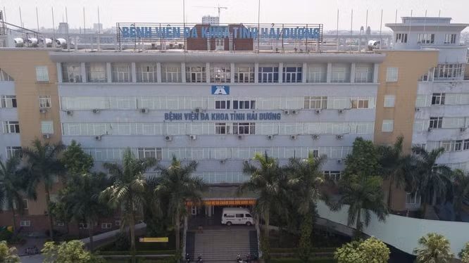 Bệnh viện Đa khoa tỉnh Hải Dương nơi phát hiện 1 số ca mắc Covid-19. Ảnh: TL