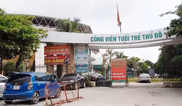 Công viên Tuổi trẻ Thủ đô - một trong những địa điểm mà công tác quản lý, sử dụng đất bị buông lỏng, có nhiều vi phạm