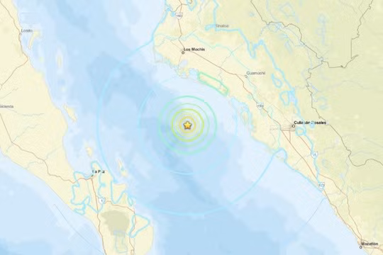 Động đất mạnh 6,0 độ Richter xảy ra ngoài khơi bờ biển Mexico