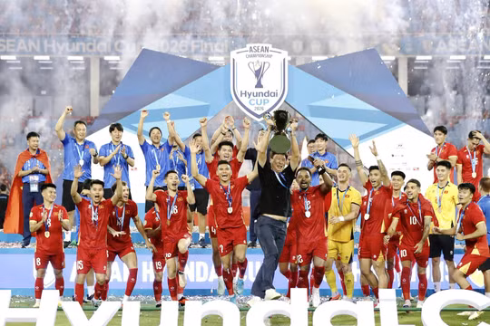 AFC chúc mừng tuyển Việt Nam bảo vệ ngôi vô địch ASEAN Cup 2026 