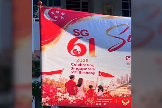 Biểu ngữ mừng Quốc khánh Singapore do AI tạo bị chỉ trích vì nhiều lỗi